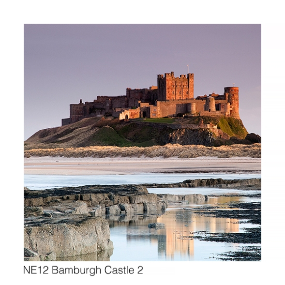 NE12 Bamburgh Castle reflection web 4119